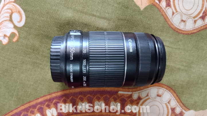 Cannon 700D with 55-250mm zoom lens